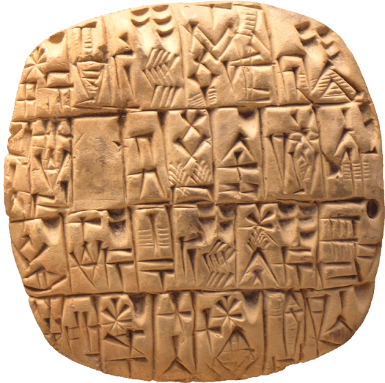 Figure 1.3 : The development of verbal communication and spoken languages (between 10000-5000 BC), written languages (about 3000 BC), and mathematics (around 500-300 BC) mark three key milestones in the evolution of human intelligence.