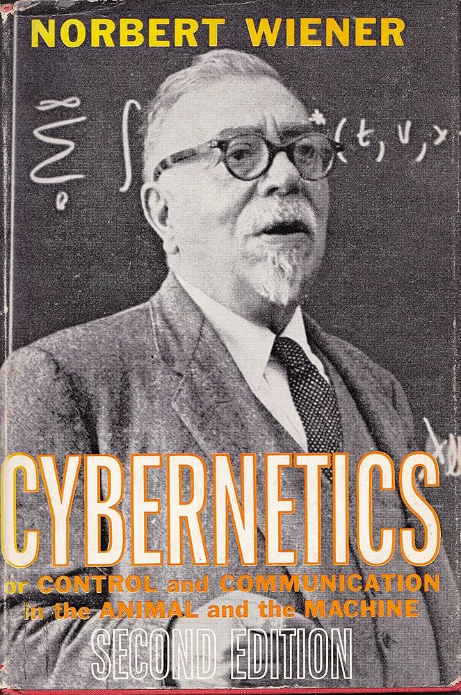 Figure 1.4 : The book “Cybernetics” by Norbert Wiener published in 1948 [ Wie48 ] (left) and the second edition in 1961 [ Wie61 ] (right).
