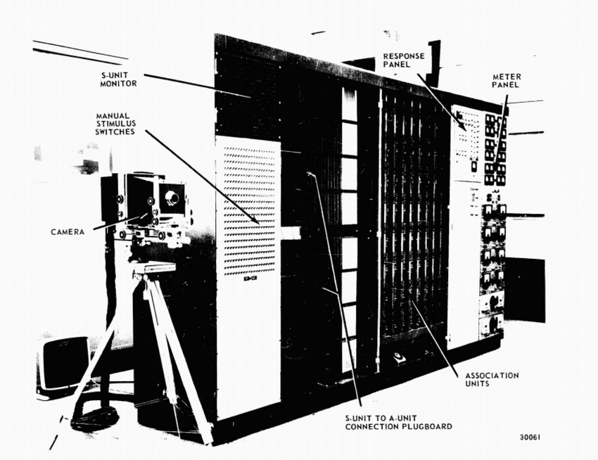 Figure 1.15 : The Mark I Perceptron machine developed by Frank Rosenblatt in the late 1950s.