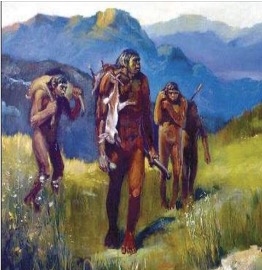 Figure 1.3 : The development of verbal communication and spoken languages (between 10000-5000 BC), written languages (about 3000 BC), and mathematics (around 500-300 BC) mark three key milestones in the evolution of human intelligence.