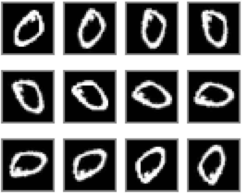 (a) 𝑿 rotation \bm{X}_{\text{rotation}} bold_italic_X start_POSTSUBSCRIPT rotation end_POSTSUBSCRIPT